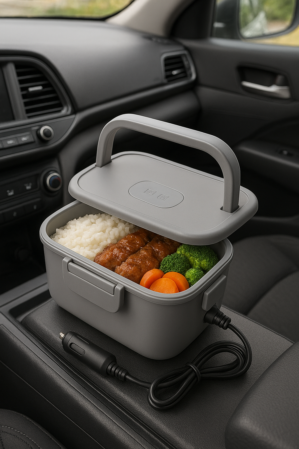 🔥🍱 HotBox – Portable Car Recharge Lunchbox Heater 🚗🔋