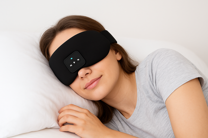 🌙 Zleepy – Wireless Sleep Mask with Built-In Bluetooth Headphones  🎧😴